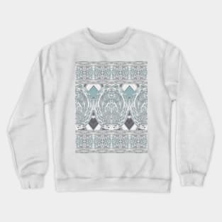 Soft Blue Lace - by Avril Thomas Crewneck Sweatshirt